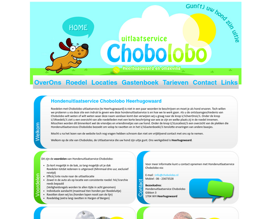 Hondenuitlaatservice Chobolobo Logo