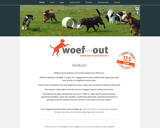 Hondenuitlaat Woef Out Logo