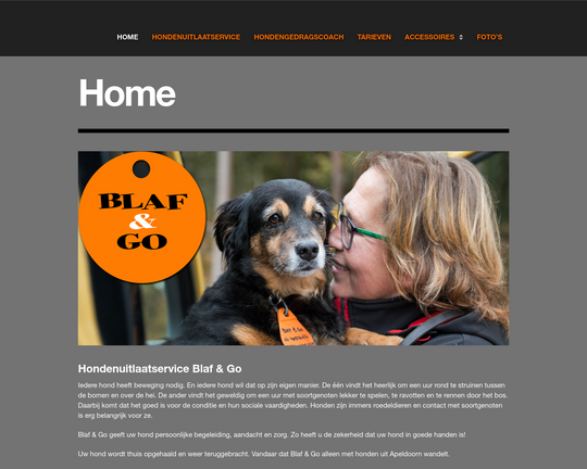 Hondenuitlaatservice Blaf & Go Logo