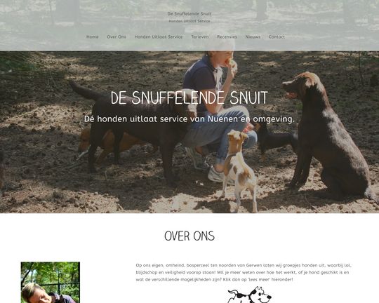 Hondenuitlaatservice De Snuffelende Snuit Logo