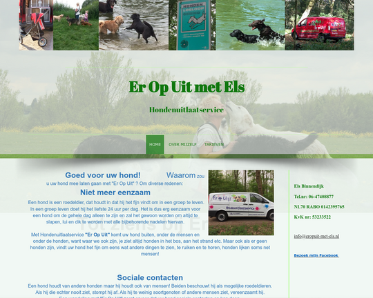 Hondenuitlaatservice Er Op Uit met Els Logo